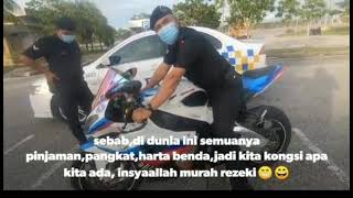 abang polis mpv tahan superbike.??