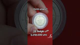 2€ Belgio 2008 diritti umani 60esimo