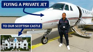 #109 To Scotland in a Citation XLS Private Jet 🏴󠁧󠁢󠁳󠁣󠁴󠁿