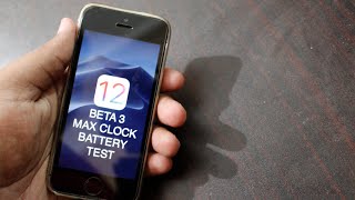 iPhone SE iOS 12 Beta 3 Battery Test