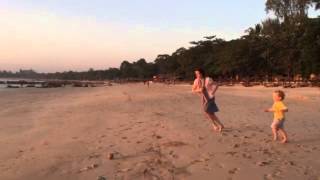 Football on Ngapli Beach