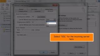 Configuring custom ports in Outlook 2010