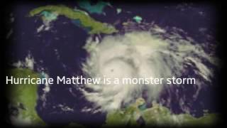 Creepy image of Hurricane Matthew