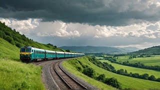 ivUltimate Rainy Train Ride - Relaxing Music and Soothing Sounds