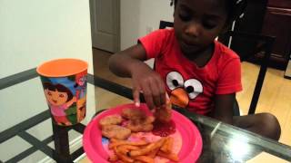 Nia Tries Kidfresh Super Duper Chicken Nuggets