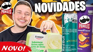 PROVANDO LANÇAMENTOS DE MERCADO - NOVA PRINGLES CHEDDAR E BACON / SOBREMESA FRIMESA TORTA DE LIMÃO