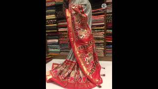 Gajji  silk with patolla print sarees