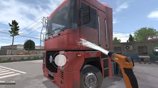 cuci truck renault di garasi #trucksimulatorultimate #gamesimulator #androidgames #gaming