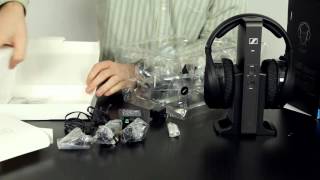 Sennheiser RS 175 Closed Back RF Wireless Headphones Unboxing