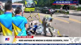 RIDER NAAPAKAN NG WINGVAN SA NEGROS OCCIDENTAL, PATAY