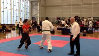 NAS Vic 2013 Wing Chun vs Karate: Advanced to Blackbelt Division, Continuous Sparring: Fight #2