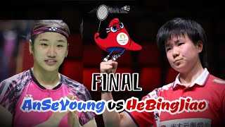 An Se Young vs He Bing Jiao | Final Juara Badminton Olimpiade Paris 2024