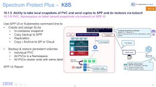 IBM Spectrum Protect Plus 10.1.6 - K8S backup, restore, reports - Demo