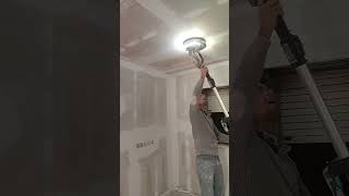 Reforma interior de teto Drywall com Lixa Elétrica #shorts #short #viral #drywall #obra #diy