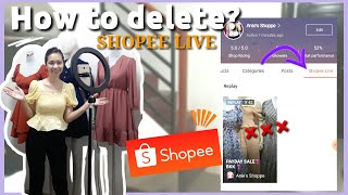 How to delete livestream in Shopee | Janice Pallarca