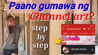 HOW TO CREATE YOUTUBE CHANNEL ART USING PHONE | MJ Channel