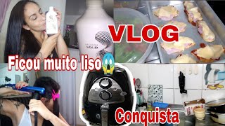 Consegui comprar o que tanto queria😍/ Passei a Progressiva Fashion Gold/Rotina do lar. Vlog