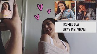 I copied Dua Lipa’s Instagram pictures !!