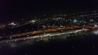 Dubai Flight Takeoff at Night!!!!