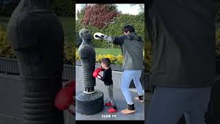 usman in usman Son Play Boxing 🥊#viralvideo# subscribers me#