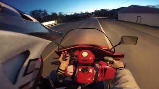 Ride POV: An Evening ATV Drive Through a Rural Town