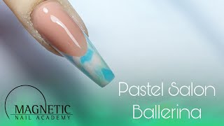 Ballerina 🩰 nail with pastel marble french