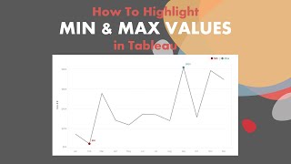 How To Highlight Minimum And Maximum Values In A Line Chart In Tableau