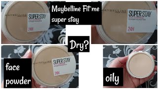 MAYBELLINE Super Stay Full coverage powder foundation ||review MAYBELLINE compact powder