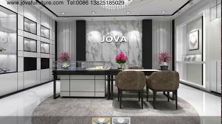 jewelry store interior design, custom store showcase