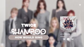 How would TWICE sing 'SHAMPOO' by AFTER SCHOOL - Line Distribution