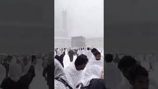 snowfall in Makkah 😍 #makkah #snow #shorts #islam #islamicstatus