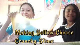 Making Cheese Crunchy Slime(Vlog 11)