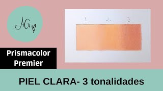 Mezclar lápices Prismacolor Premier| 3 tonos de piel para principiantes