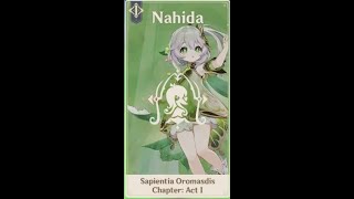 Nahida Story Quest | Sapientia Oromasdis Chapter: Act 1 | Lingering Warmth