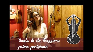 Lezioni violoncello - IX - Scala di do Maggiore in prima posizione