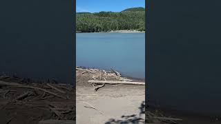 #koah and I Escaping the heat on the Skeena River in #northernbc