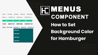 How to Set Background Color for Hamburger