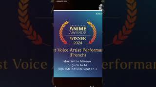 Anime awards 2024 goes for jujutsu kaisen over 10 awards and 24 categories nomination