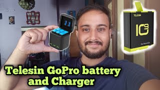 TELESIN GoPro HERO 9/10/11 battery with Charger || First Impression