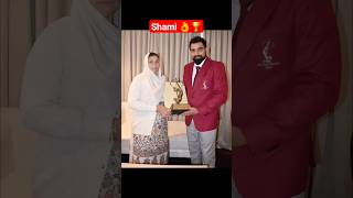 Shami 🤝 Arjuna Award with mother 👌❤  #shami #arjunaaward #cricket #worldcup2023 #shortsfeed #viral