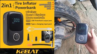 keelat tire inflator (rechargeable) l power bank review