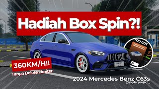 Mobil Hadiah Box Spin, 360KM/H Tanpa Delete Limiter? - 2024 Mercedes Benz C63s - REVIEW MOBIL CDID