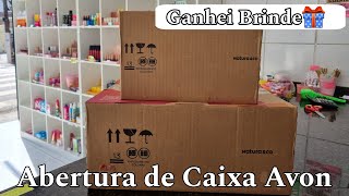 ABERTURA DE CAIXA AVON CICLO 08 / GANHEI BRINDE 😍🎁