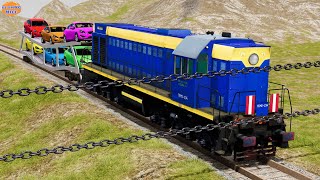 Trains vs Chain - BeamNG.drive