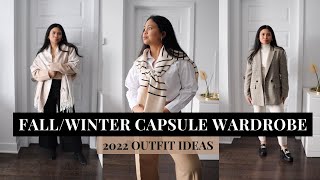 FALL/WINTER CAPSULE WARDROBE 2022 | 9 EASY OUTFIT IDEAS | Nathalee Pauline