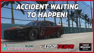 An Accident Waiting to Happen! | NASCAR iRacing Series at Homestead-Miami Speedway