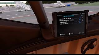 X-Plane 12 ZIBOMOD Boeing 737-800 coincise check list from cold & dark - flight LIMC - LUKK