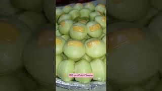 100 pcs Puto Cheese in Pandan Flavor sa Bilao/ #kakanin #food #extraincome