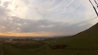 My second paragliding session at Ernei, Mures; October 13, 2013.