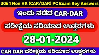 car dar exam key answers 2024 / 28-01-2024 Non HK